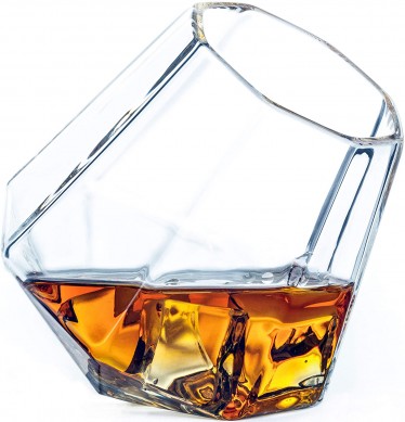 Glassware Diamond Whiskey Glasses Lead Free Crystal Clear Glass in Luxury Gift box