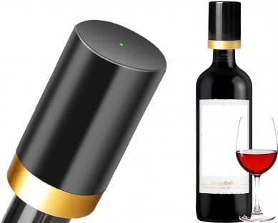 Best quality Short Whiskey Glass -
 Electric Wine Bottle Stopper Sealer Reusable Wine Stopper Gifts for Wine Lovers – Shunstone