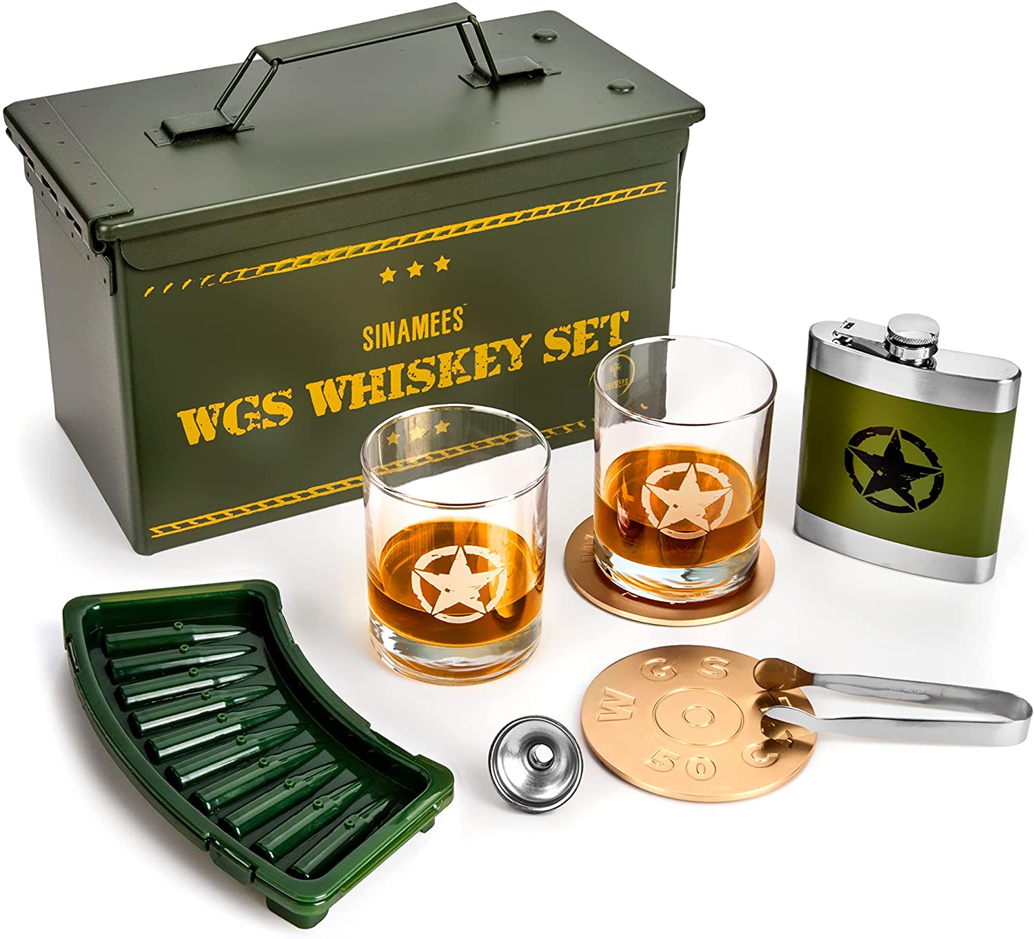 Factory Outlets Wine Chilling Cubes - Old Fashioned Whiskey Glasses Set of stainless bottle bullet shape whiskey stone – Shunstone