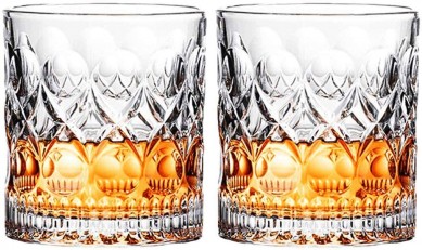 Whiskey Glasses Set  Old Fashioned Glass Crystal Whiskey Tumbler Gifts for Men