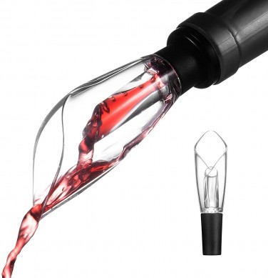 Amazon choice Wine Aerator Pourer Mini Decanter Premium Aerating Spout  Gift Bag Included
