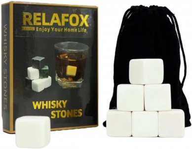 Whiskey Stones Chilling Ice Cubes សុទ្ធ 100% សម្រាប់កាដូស្រាក្នុងប្រអប់អំណោយ