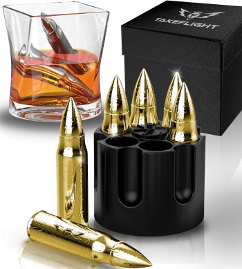 Stainless Whiskey Stones Metal Ice Cubes to Chill Bourbon Scotch in  Whisky Glass  Cool Gifts for Men