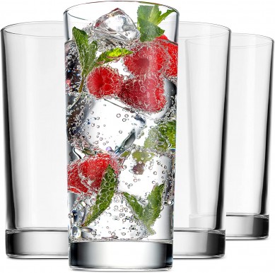 Lead free glass Highball Glasses Tall Drinking Glasses Beverage Cups for water wine juice
