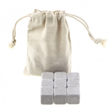 Food Grade high quality Whiskey Ice Cube Stone with cotton bag