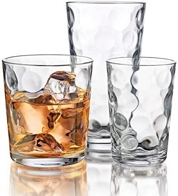 Customized Drinking Glasses Highball Glasses Rocks Glasses Heavy Square Base Glass Cups for Water Juice Beer Wine Cocktails