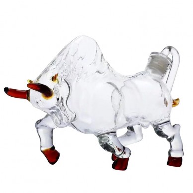 custom cow shape glass decanter for whisky vodka tequila