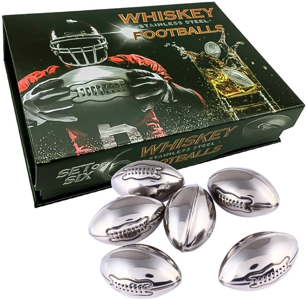 OEM Factory for Square Ice Cubes - Whisky Stones Stainless Steel Footballs Set in Luxury Box Reusable Chilling Rocks – Shunstone