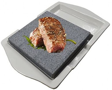 Lava Rock Grill Steak Stone Cooking Steak Stone Baking Tray thickness ceramic plate set