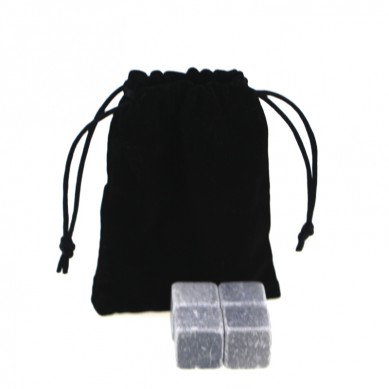 personalized high quality and low cost Chilling Stones set with Black Velvet bag