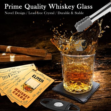 Whisky stone Whisky glass Scotch Glasses 8 Granite Chilling stone cigar cutter slate coaster wooden army box