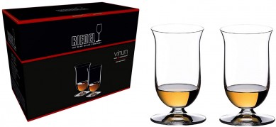 two machine made fine crystal Single Malt Whiskey glasses by gift box set