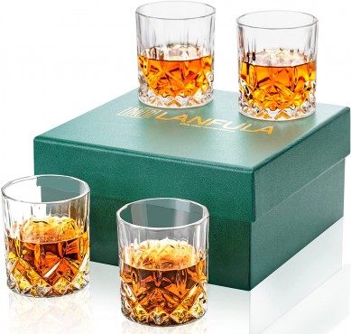 Uisge-beatha Premium 10 Oz Crystal Rocks Glainneachan Tumbler Ball-ìosal airson Bourbon