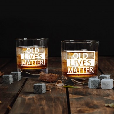 Old Fashion Whiskey Glass whiskey stone Gift BoxedFunny Anniversary Gifts