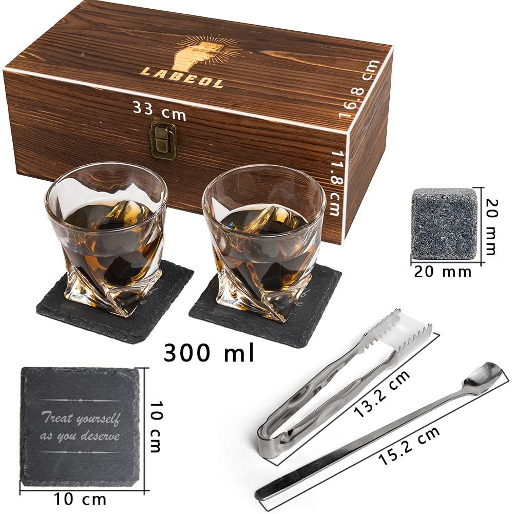 Factory Supply Grey Marble Mosaic - Whisky Stones and Glasses Gift Set Whisky Whisky Rock Glasses Slate Coasters Christmas  Gifts – Shunstone