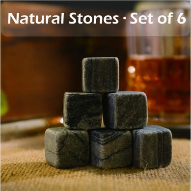 Whiskey Stones and Whiskey Glass Drink CoasterStainless Steel Tong gift set