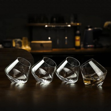 Manufacture Crystal Whiskey Tumblers Old Fashioned Scotch Bourbon Glasses