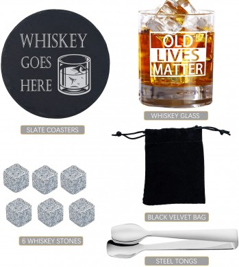 Old Fashion Whiskey Glass whiskey stone Gift BoxedFunny Anniversary Gifts