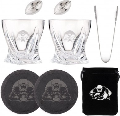 Stainless Steel  Whiskey Stones twisted whisky glass Luxury Wooden Gift Box Christmas gift set