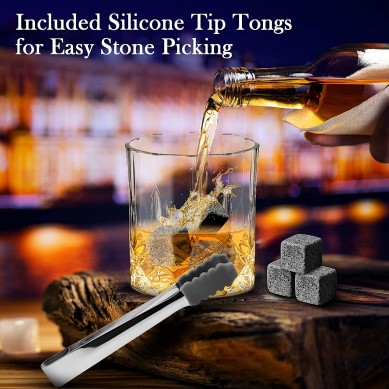 Whisky stone Whisky glass Scotch Glasses 8 Granite Chilling stone cigar cutter slate coaster wooden army box