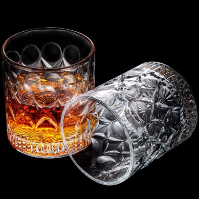 Pemium Scotch Glasses Set Old Fashioned Whiskey Glasses Style Glassware for Bourbon Bar Tumbler Whiskey Glasses