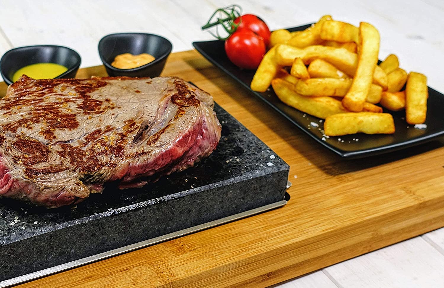 Lava Steak Stone Gift Set- Gifts for all Steak and Foodie Lovers