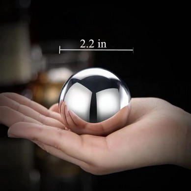 Amazon top seller Whiskey Stones Stainless Steel Ice Cube Metal Reusable Balls