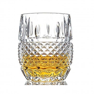 Unique Whiskey Glasses Set Lead Free Crystal Rocks Tumblers for drinking Perfect as a Gift