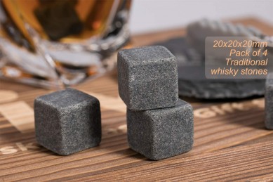 2021 Whiskey Stones Twist Whiskey Glass Slate Drink Coaster wine Gift