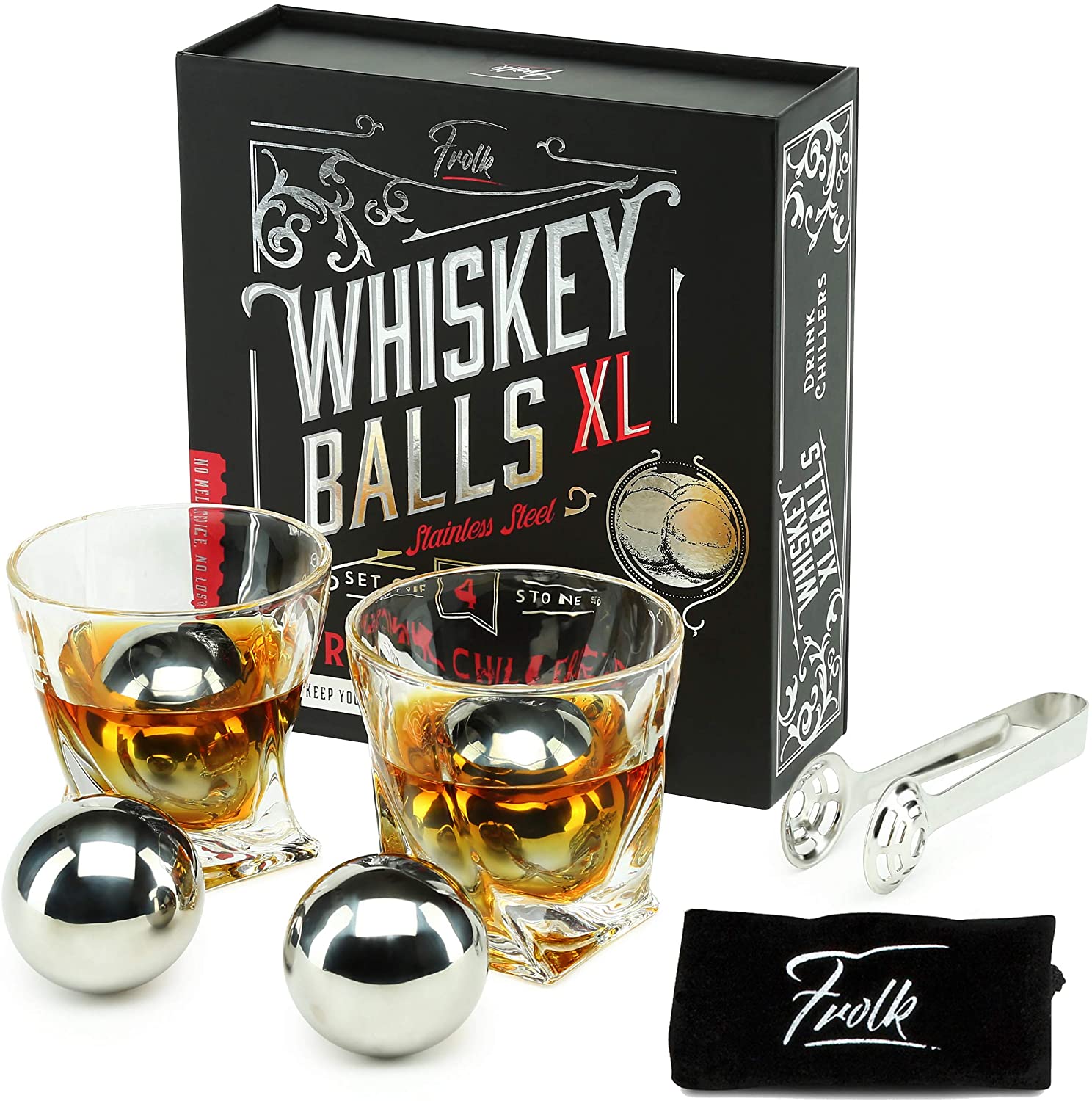 PriceList for Snifter Whiskey Glass - Custom Stainless Steel whiskey stone Whisky Ice Balls in Luxury Gift Box – Shunstone