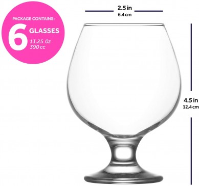 Large Brandy Snifters Wine Glasses Whiskey Glasses Stemmed Liquor Glasses for Drinking White Drink Snifter Glasses Bourbon