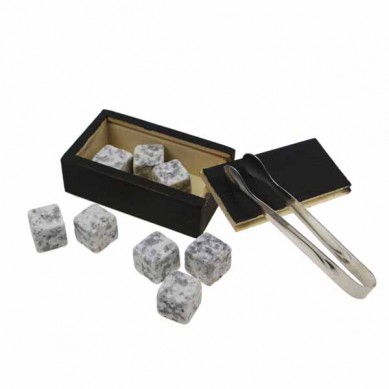 6 copë e mirë Whisky Gurë Ice Rocks reusable dhe Tonic Whisky Stones porosi për prindërit apo të dashurin