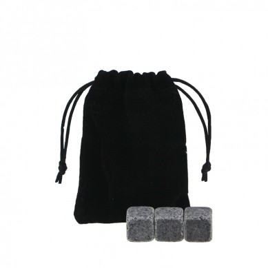 Wholesale G654 Whiskey Stones with Black Velvet bag