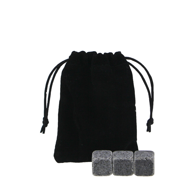 Short Lead Time for Marble Mosaic - Wholesale G654 Whiskey Stones with Black Velvet bag – Shunstone