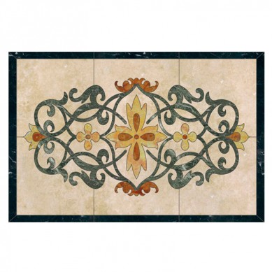 Customized Design Marble Waterjet Medallion For Flooring