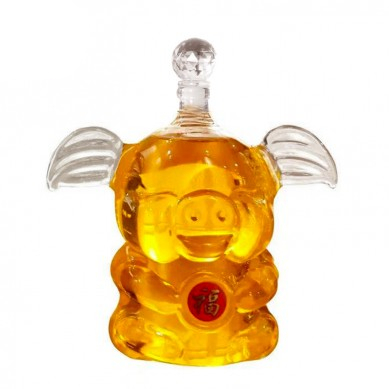 1000ml pig shape glass wine bottles