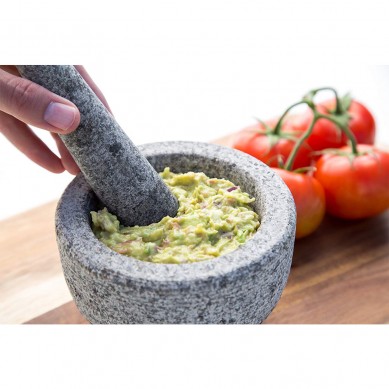Unpolished Granite Mortar and Pestle 6 Inch by Jamie Oliver