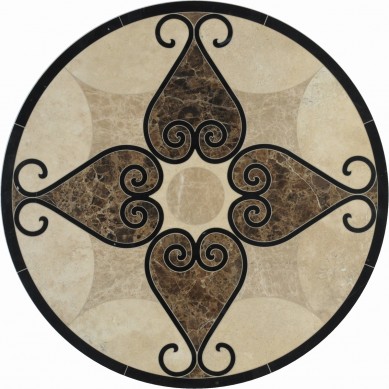 Super Lowest Price Black Rock Girll -
 Factory Direct Marble Floor Medallion design marble tile cheap marble mosaic floor tile from China  – Shunstone