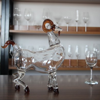 cheap price animal-shaped glass bottle for storage