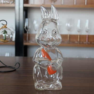 1000ml wholesale rabbit shape glass vodka liquor bottles