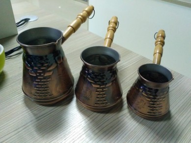 Good quality Wholesale copper turkish ceramic coffee mugs set