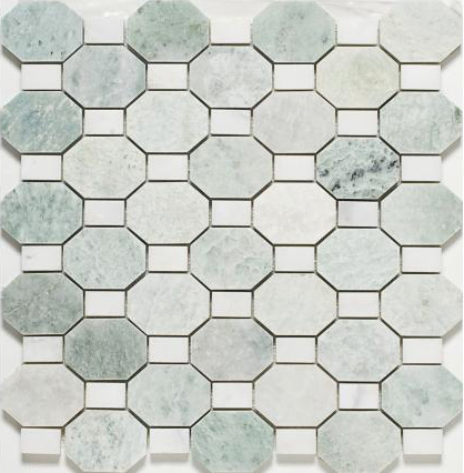 Reasonable price Sipping Rock - Low cost and high quality Marble Mosaic Carrara Marble Polished Mosaic Tiles for Backsplash ,Marble bathroom floor tiles  – Shunstone
