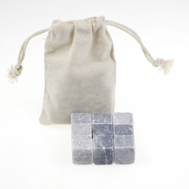 Newest Ice Cube Best whiskey stone set with cotton bag