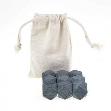Professional  Diamond whiskey Stone Ice Cube  with cotton bag