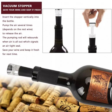 SHUNSTONE Antique Wooden Box Rabbit Wine Corkscrew Wine Accessories Gift Set