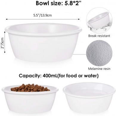 Perfect pet gift Pet Bowls bamboo Stand Feeder with 3 Melamine Bowls