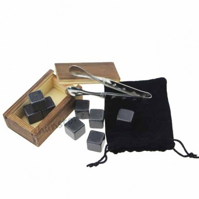 8 Pcs Whiskey Stones For Promotion Gift Stone in wooden gift box