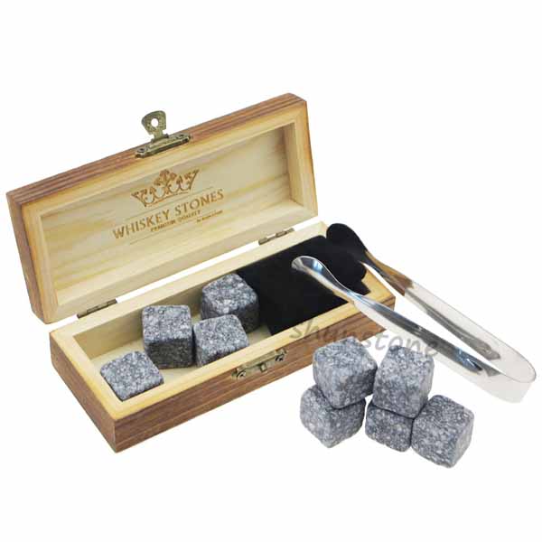 High reputation Grill Stone - 8 pcs of Granite Lovely Whisky Rock Whiskey Stone Ice Cubes Return Gift For Men – Shunstone