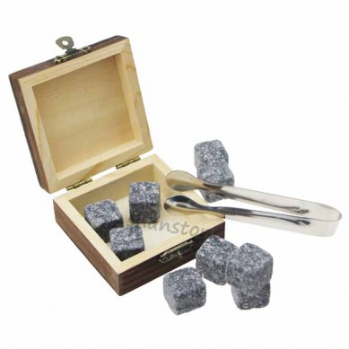 9 piezas de alta calidad Corporate Gift Set whisky piedra de la roca del whisky vaso de whisky Stone y personalizado regalo promocional al por mayor determinado Mejor Precio