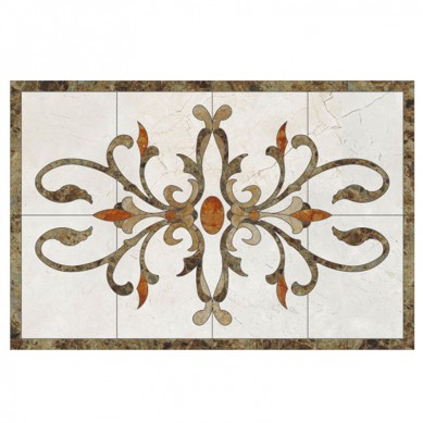 New decoration marble medalion for flooring Stone Waterjet Pattern Designs